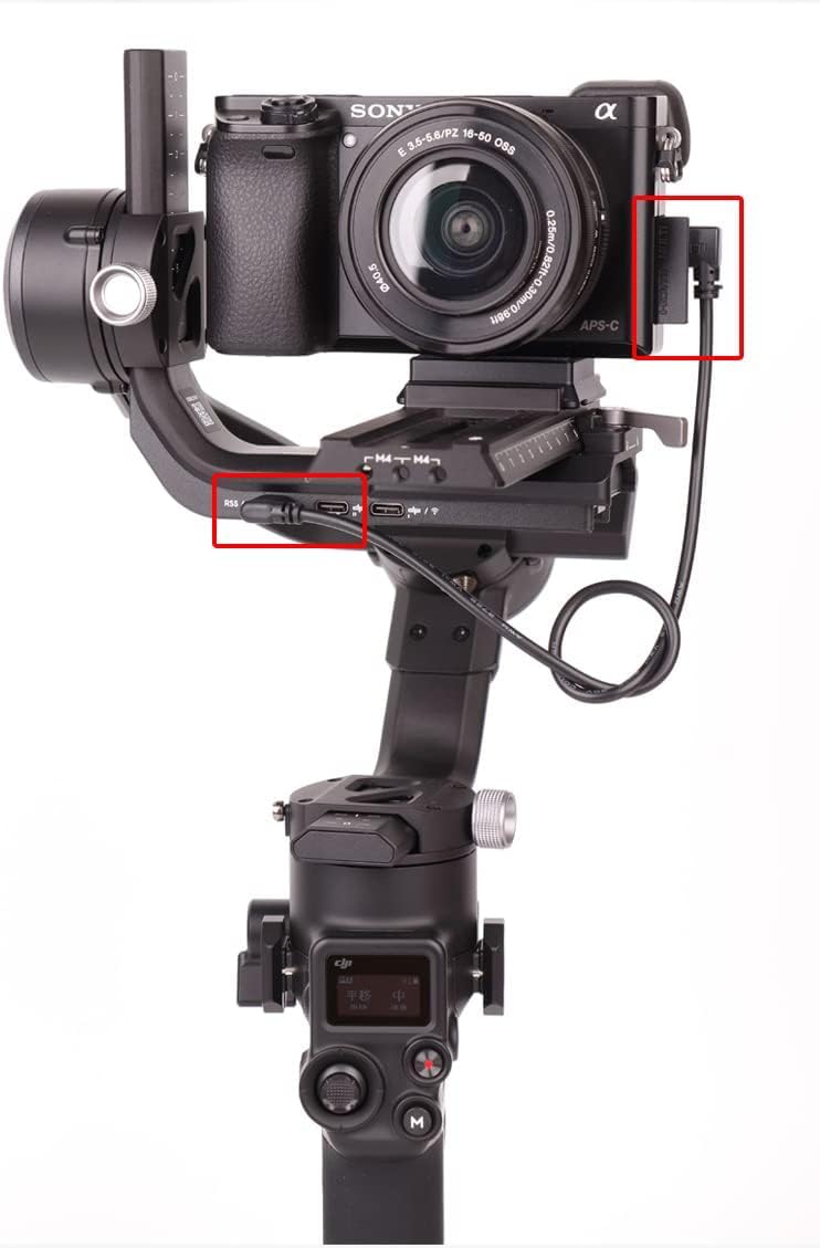 earlife كابل تحكم متعدد الكاميرات USB-C إلى متعدد، لجهاز DJI RS4 Pro RS4 RS3 Pro RS3 Mini RS3 RSC2 RS2 مثبت الكاميرا، لكاميرا سوني A6400 A6500 A6600 A7M3 A7M4 A7R3 A7R4 A7S3 A7S4 RX100VI RX100VII (DOWN) - Image 3